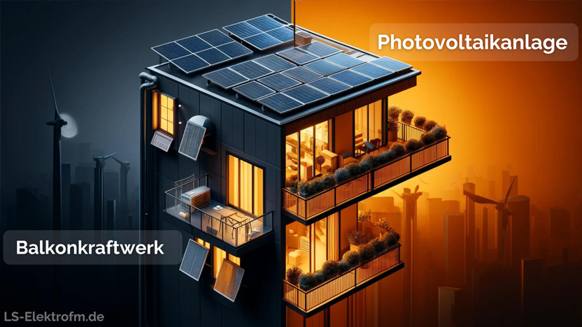 Die Unterschiede zwischen Balkonkraftwerke und Photovoltaikanlagen
