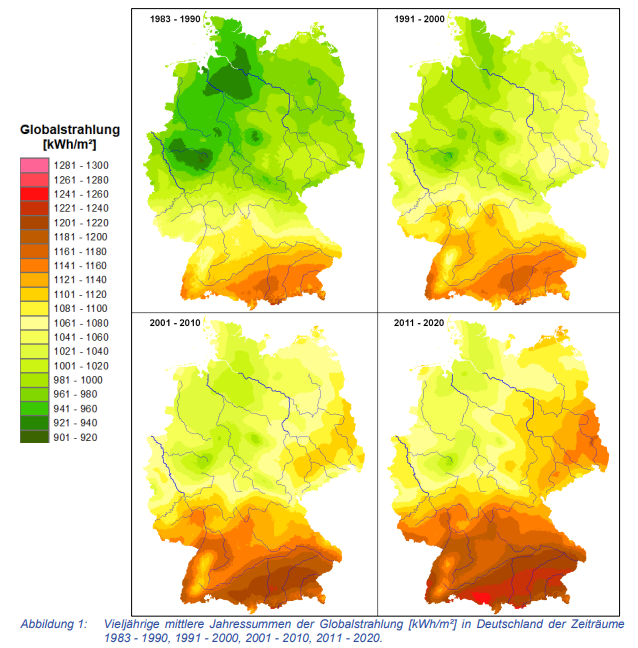 Sonneinstrahlung in Deutschland: Ideale Voraussetzung für eine Solaranlage