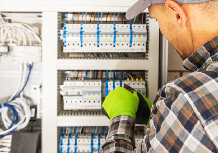 Moderner Sicherungskasten mit Smart Home Vorbereitung